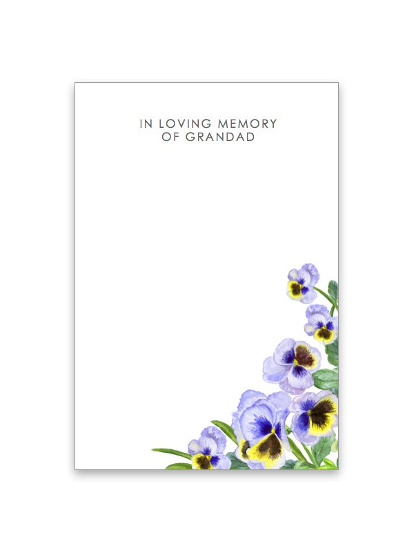 In Loving Memory of Grandad 055S