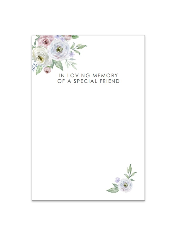 In Loving Memory of a special friend 053S