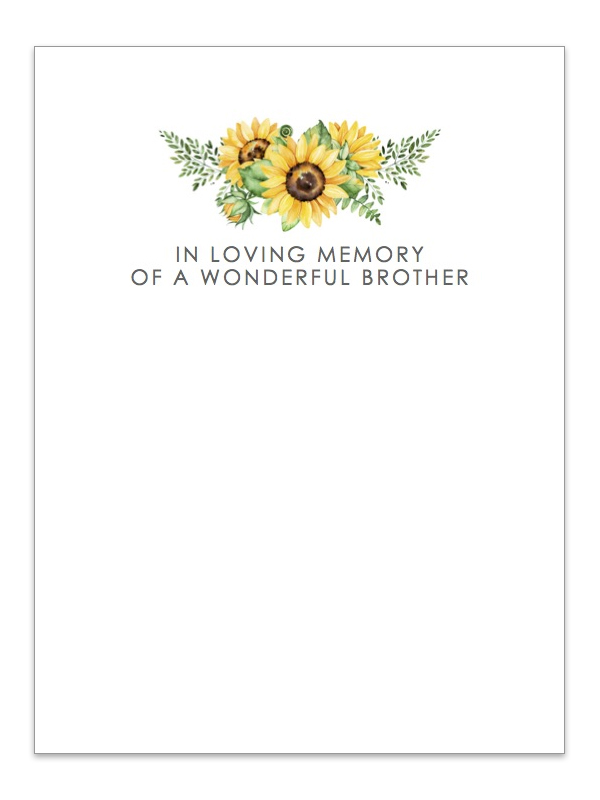 In Loving Memory of a wonderful Brother 027L