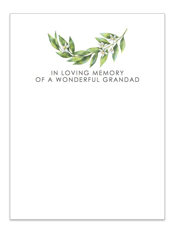 In Loving Memory of a wonderful Grandad 017L