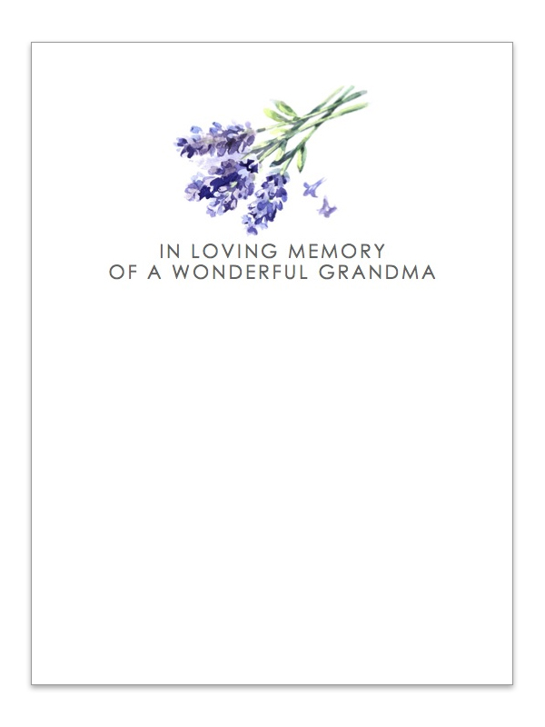 In Loving Memory of a wonderful Grandma 018L