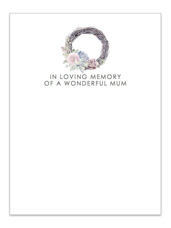 In Loving Memory of a wonderful Mum 014L