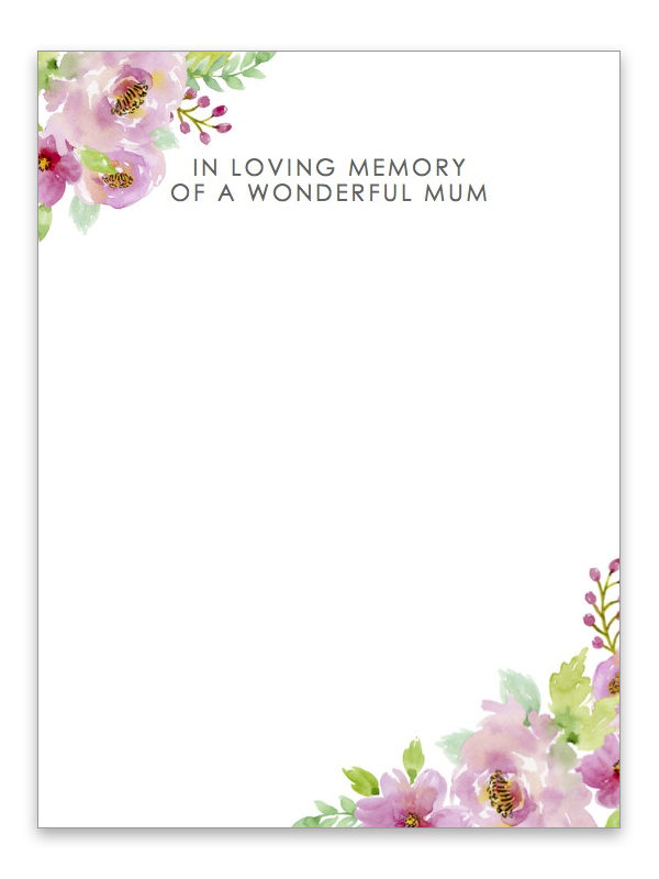 In Loving Memory of a wonderful Mum 015L