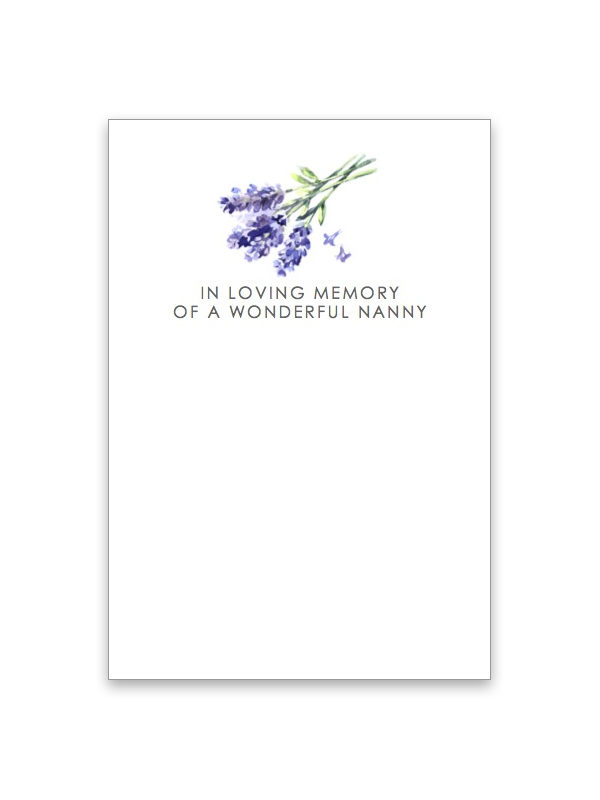 In Loving Memory of a wonderful Nanny 027S