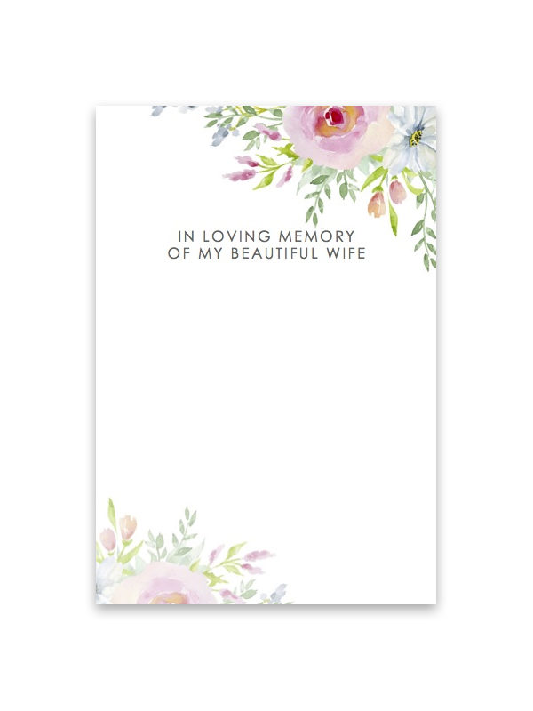 In Loving Memory of my beautiful wife 031S