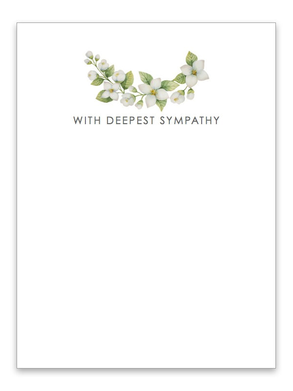 With deepest sympathy 009L