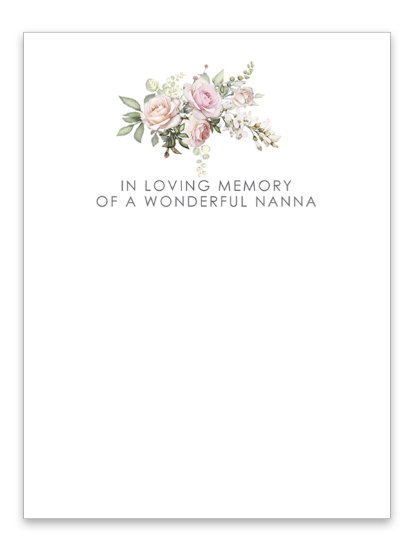 In Loving Memory Of A Wonderful Nanna Pastel