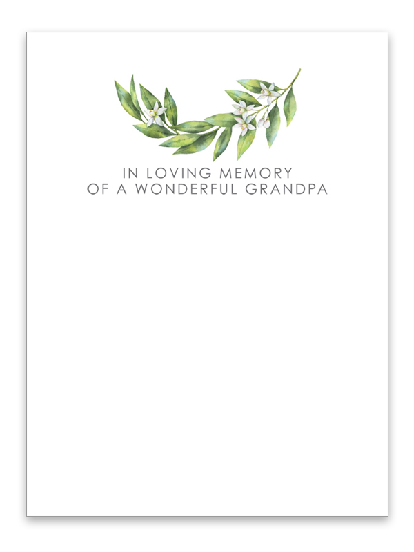 In Loving Memory Of A Wonderful grandpa