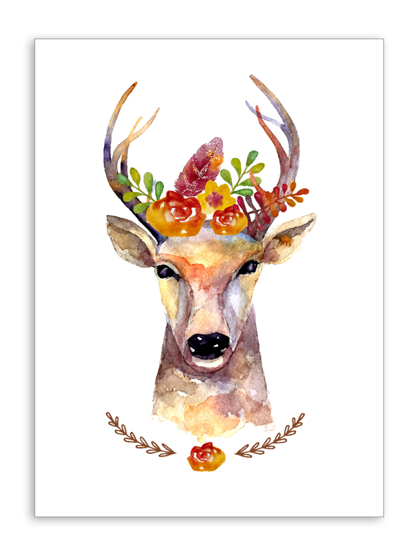 Autumn Stag Card