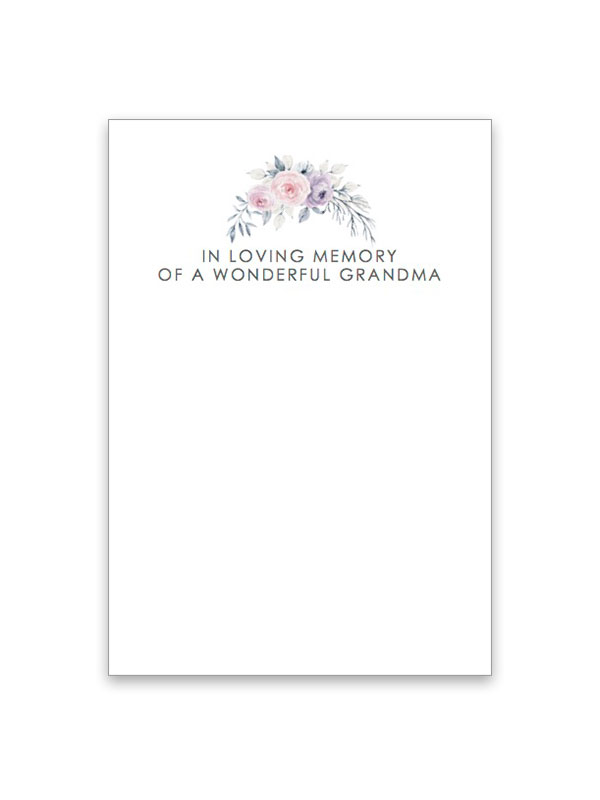 In Loving Memory Of A Wonderful Grandma